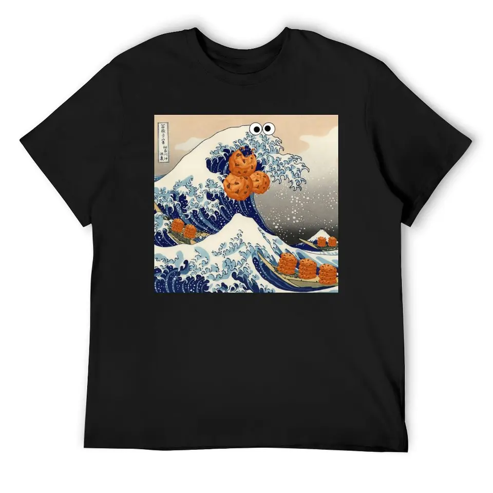 Veľká vlna z Kanagawa Cookie Tričko Športových fanúšikov Animal Prinfor Boys Men Grafické tričká