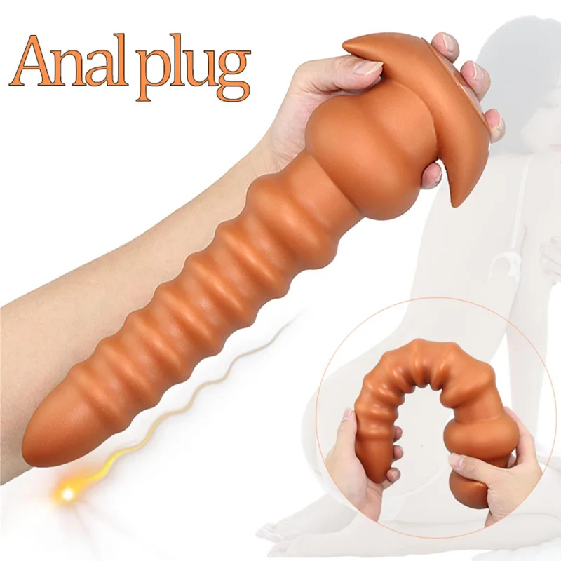 Veľké análne korálky zadky Intímne hračky pre dospelých Phallus pre análny plug sex hračky Silikón Veľký buttplugový análny expandér sexoShop