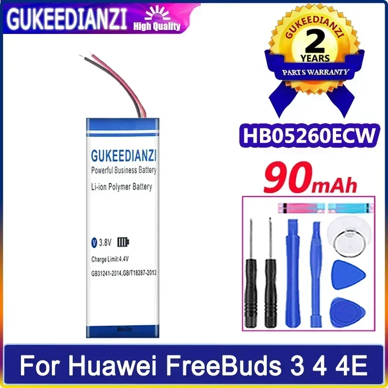 Veľké batérie HB05260ECW HB681636ecW 90 mAh/650 mAh pre huawei freebuds 3 4 4e Bluetooth nabíjacie skrinka na nabíjacie boxy batérie