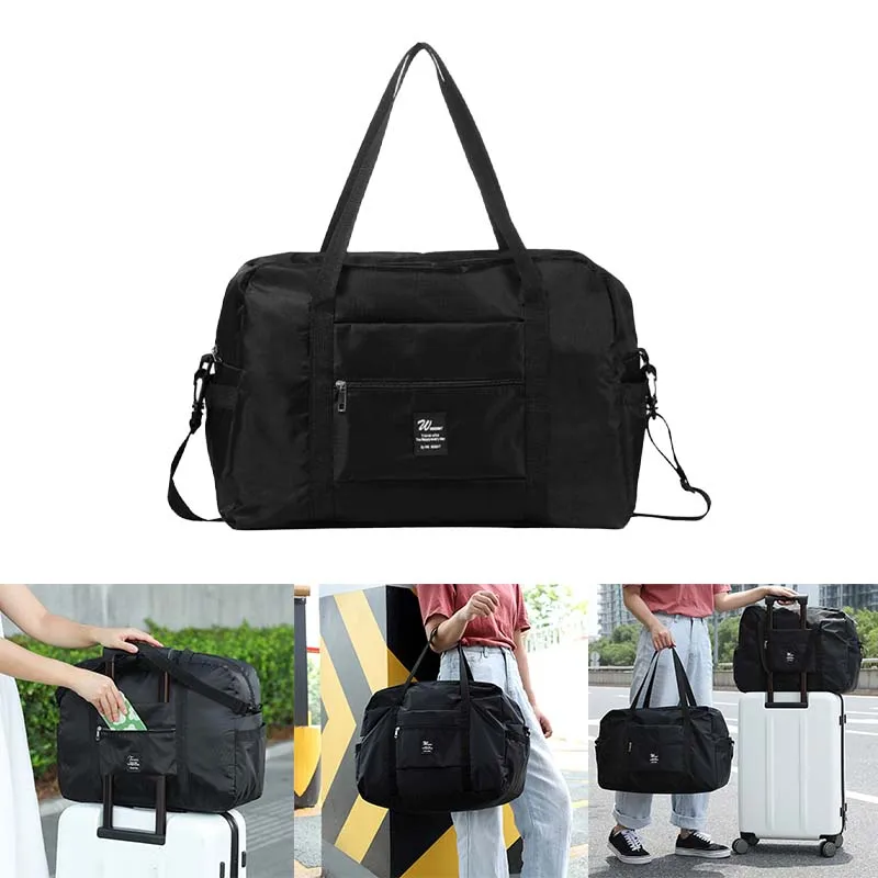 Veľké jedno ramenné skladacie batožiny Prenosná cestovná taška Veľká kapacita Trolley puzdro lietadlo vrecko Crossbody Cestovec