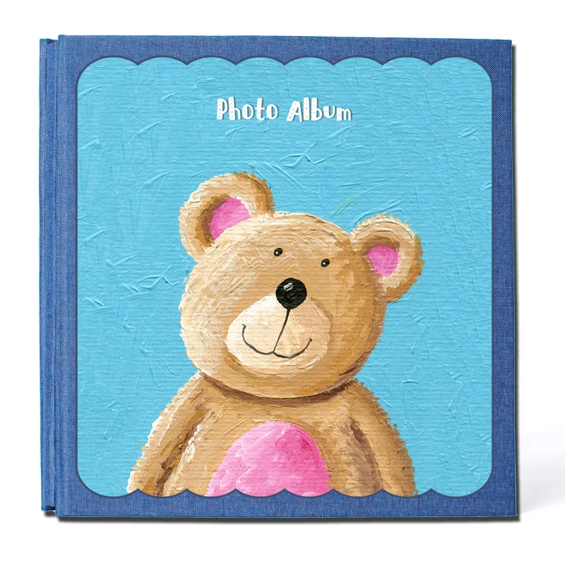 Veľké kapacitné deti Album DIY Manuál Self-Pathisívny filmový filmový album pamätný album Baby Growth Record Book