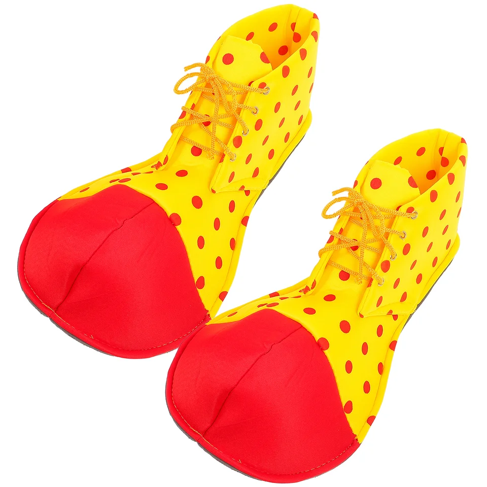 Veľké klaunské topánky dot halloween kostýmov klaunské topánky klaun oblečenia dospelých obuv párty dekorácie pre ženy (jedna veľkosť)
