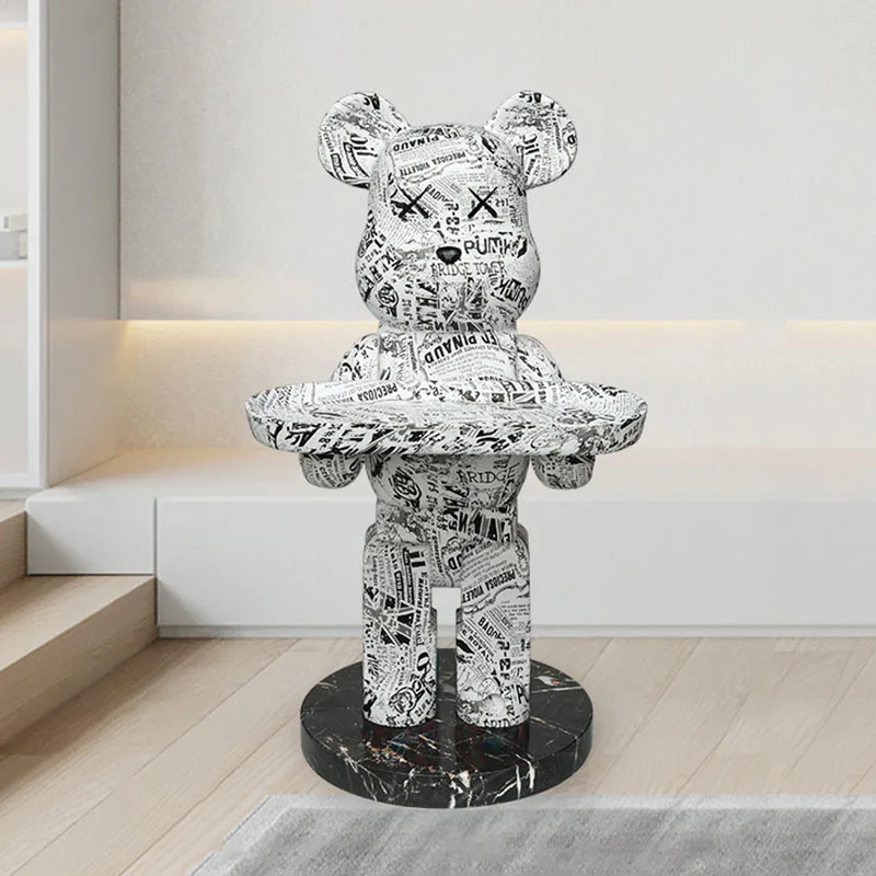 Veľké medvedie sochy Moderné dekorácie Figuríny zo sklenených vlákien Luxusná obývacia izba Nook Domáce dekorácie Ozdoby Príspevky