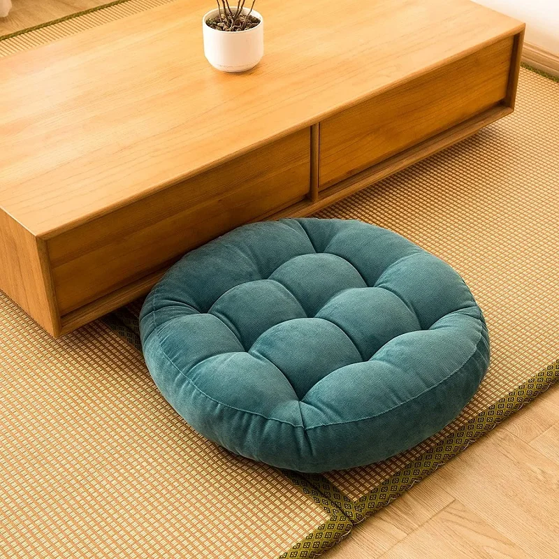 Veľké okrúhle podlahové sedadlo vankúš na vankúš zahusťovaný vankúšik Futon stoličky sedadlo Tatami Mat Pad Ottoman Poufs Meditácia vankúš na sedenie 방석
