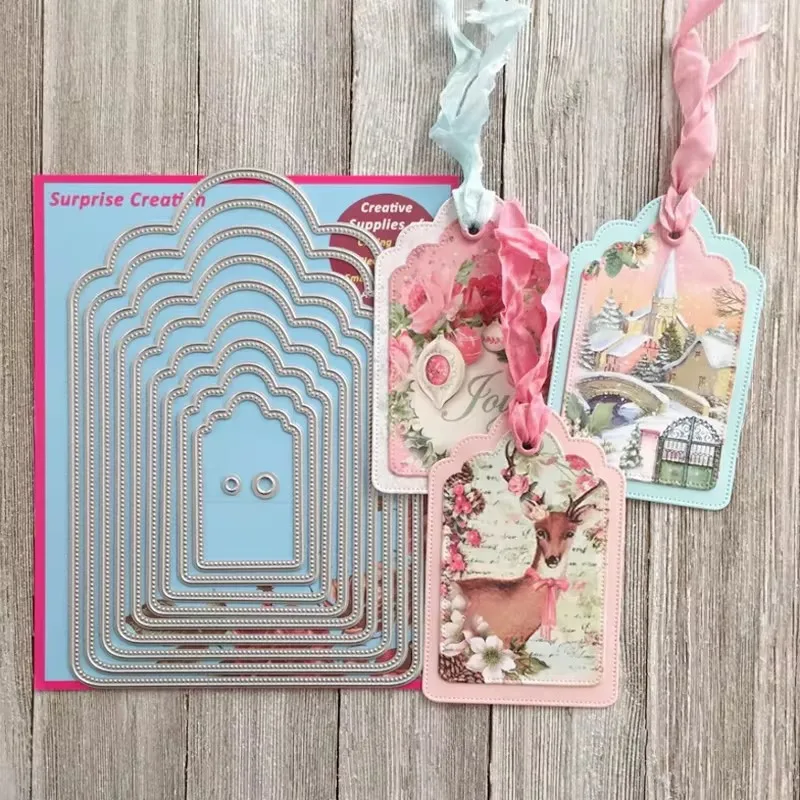 Veľké rezné matrice ozdobné značky Piercing Scrapbook DIY karty