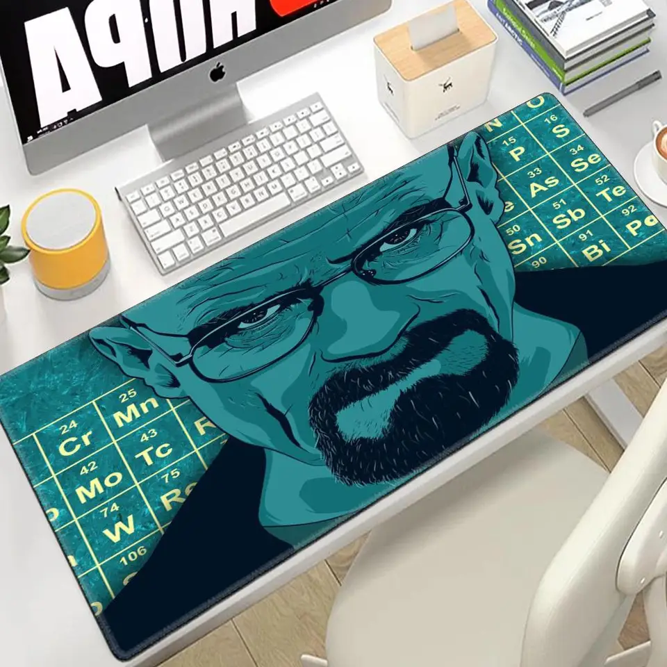 Veľké stolové podložky XXL Klávesnica Gaming Heisenberg Breaking Bad Gamer Gaming Mouse Pad počítačové príslušenstvo Veľká klávesnica laptop podložka