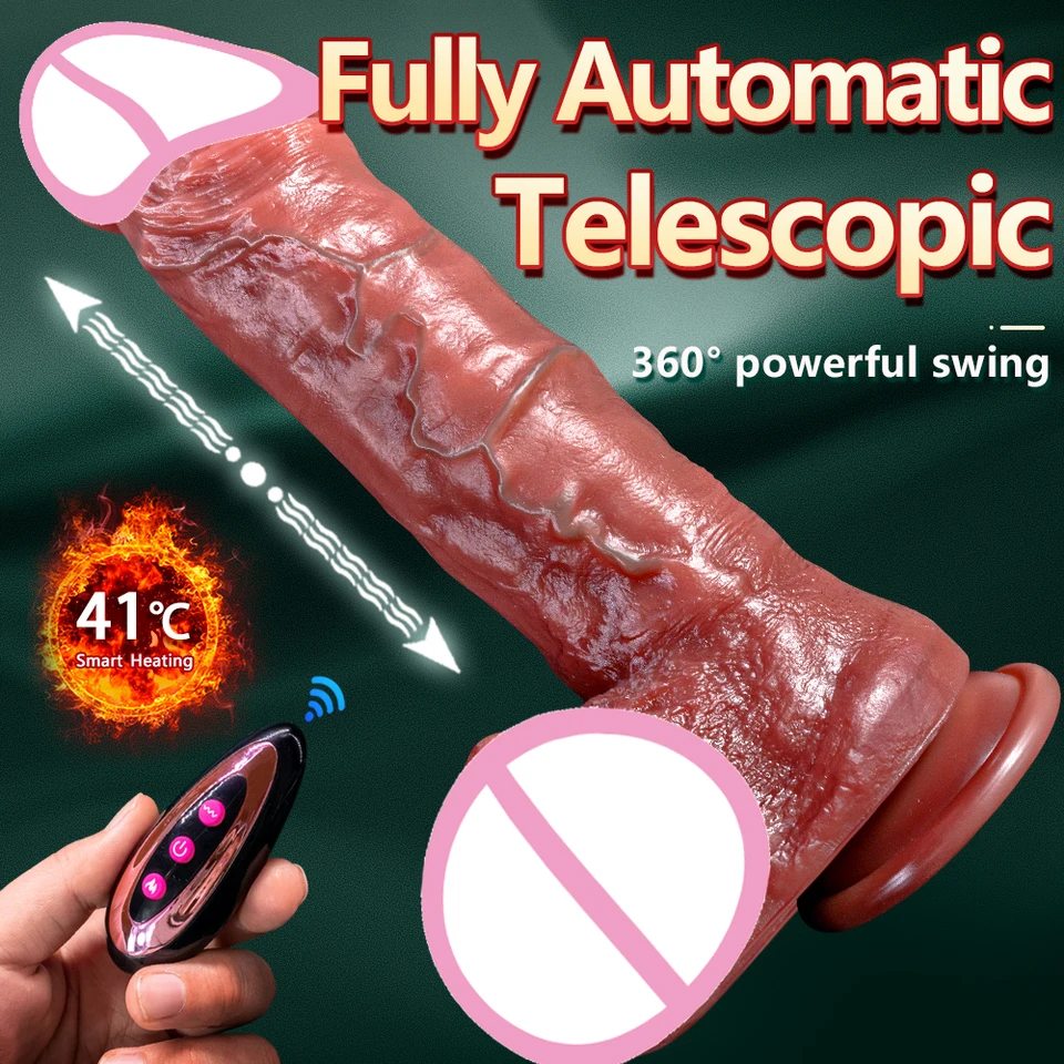Veľké vibrátorové dildo pre ženy, ktoré vyhrievajú, ťahajúci realistický penis mäkké dildos vibrátory Sex Hračky umelé gumové péro pre dospelé hračky pre dospelé hračky