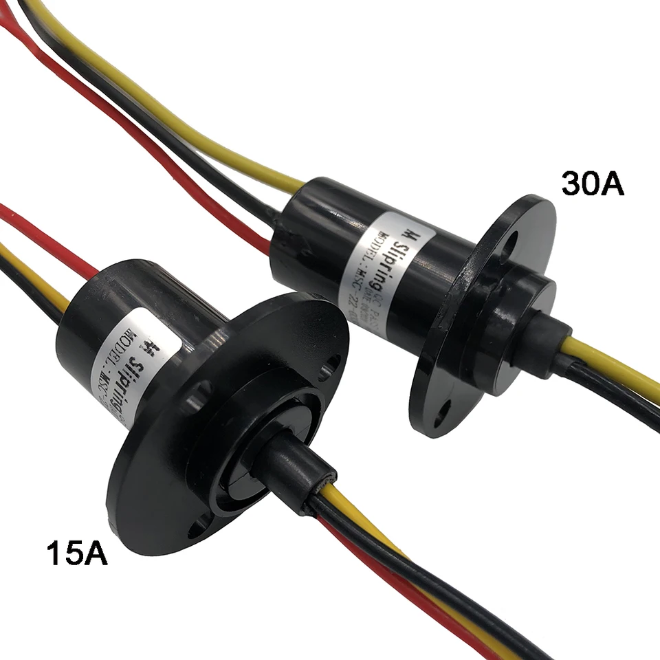 Veľký prúd 3 kanály 15A/ 30A Slip Kring 22 mm otočený konektor Klzní