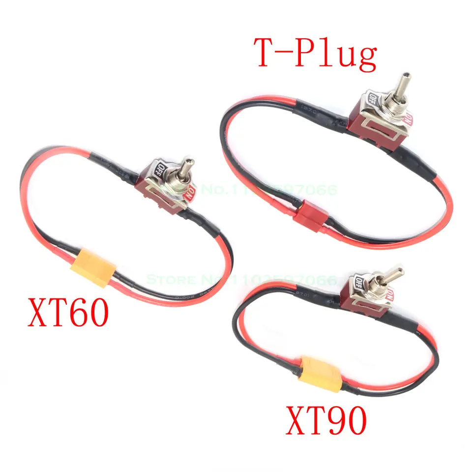 Veľký prúdový spínač napájania vysokého zaťaženia /W T Plug XT60 XT90 Mužský ženský konektor pre RC Aircraft CAR ESC DRONE BATTERICKÉ