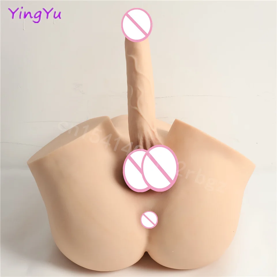 Veľký silikónový zadok obrovský dildo sex bábika Žena muž Masturbate Doll 23 cm dlhý penis dildo zástrčka gay prostata masáž sexuálne hračky 18
