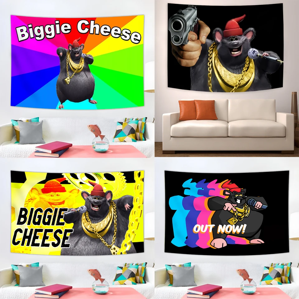 Veľký syr gobelín 3x5 stôp banner pre vtipné miestnosti chlapci Teen Boys Girls Wall Meme Vlaj