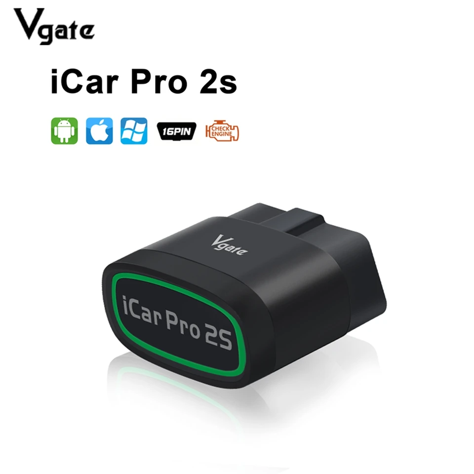 VGATE ICAR PRO 2S Bluetooth 5.3 OBD2 Skener Automatické skenovanie ELM327 Diagnostický nástroj OBDII Diagnostika pre iOS/Android/Windows Fast Ship