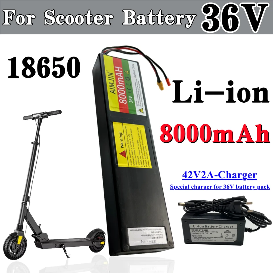 Vhodné pre batériu s litium-iónovou batériou s elektrickou batériou Kugao S1/S2/S3 10S3P 36V 8000MAH 500W