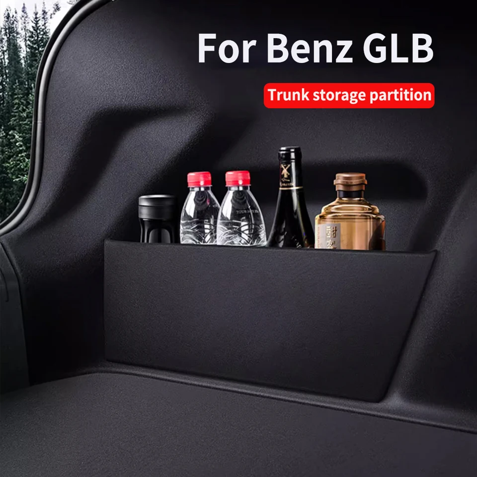 Vhodné pre Benz GLB 2020-2023 Leling Trunk Decesttion Interior Decoration Dodávky automobilových zásob Skladovacích a úložných skriniek