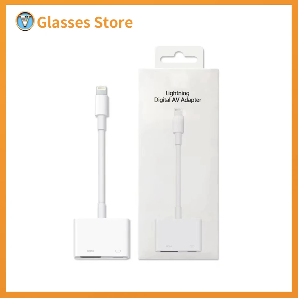 Vhodné pre blesky iPhone pre HDMI rozhranie iPad žiadna značka pripojená k obrazovke zrkadlenia projektora TV projektor
