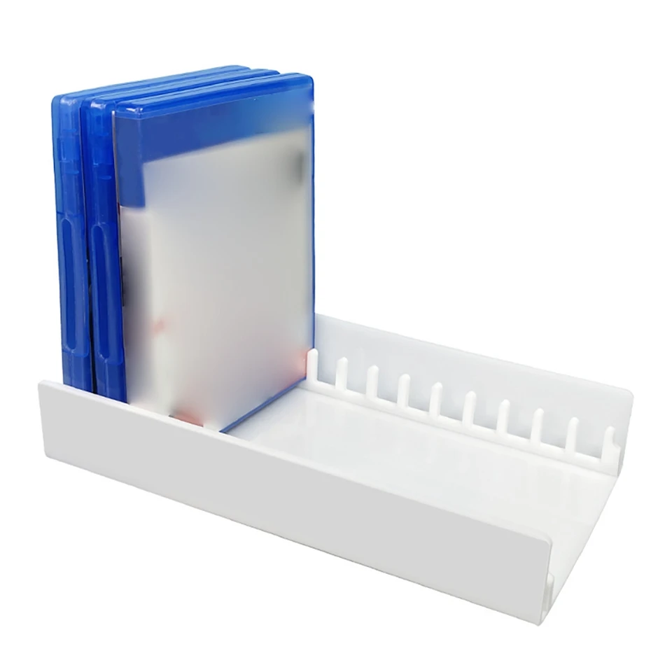 Vhodné pre herný disk PS5/PS4 Disc Storage Rack Acryl Acryl Držiteľ hier biely