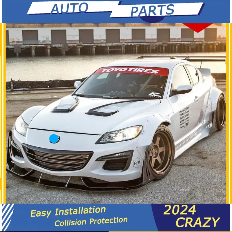 Vhodné pre mazda RX8 WIGHT BLEODLE FULLE SET Modifikované raketa RAKTER BIG ACTORSKÉ PREDNÉ LIP PLAČ