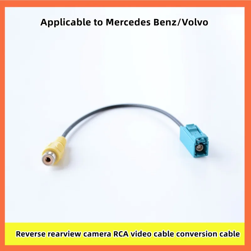 Vhodné pre Mercedes Benz/Volvo/Porsche Reverz Camera Fotoaparát RCA Video Conversion Automobily Automobily Automobily Príslušenstvo automobil