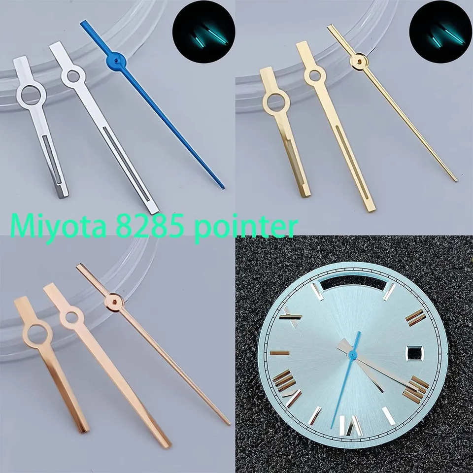 Vhodné pre Miyota 8215 8285 Pohybový ukazovateľ modro-zelenej svetelnej alebo ne svetelných hodiniek