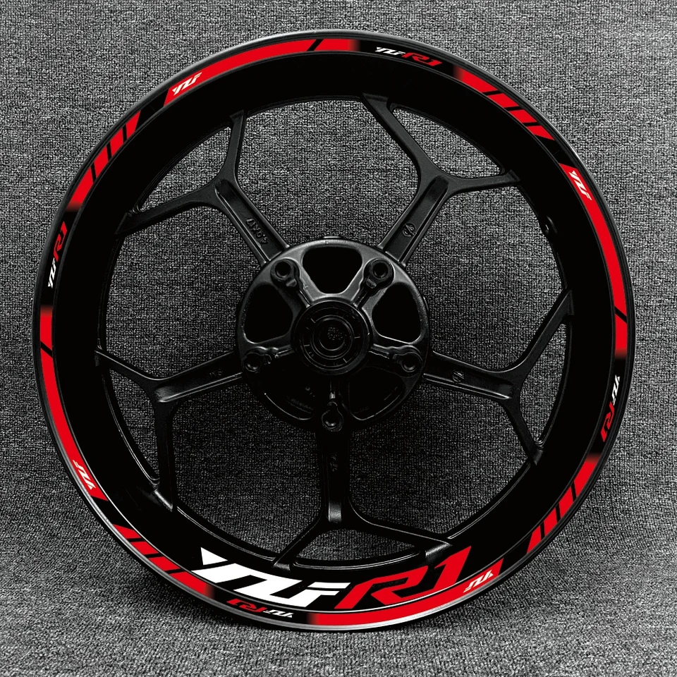 Vhodné pre motocykel yama r1 nálepkový oceľový prsteň kolesá YZFR1 HUB COLLY RIM Modifikácia Prispôsobené reflexné nálepky