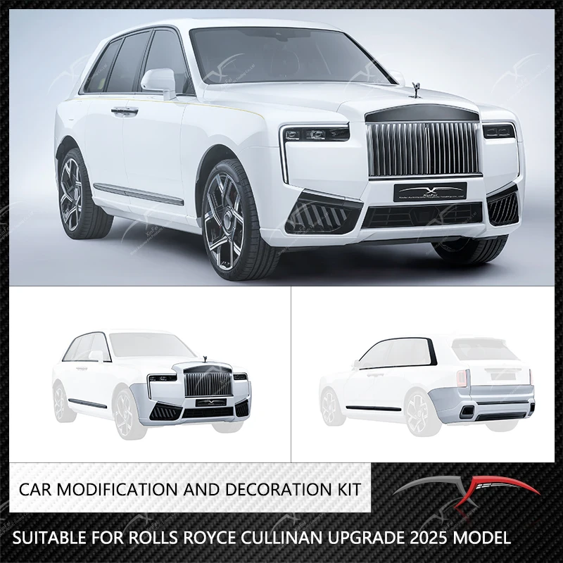Vhodné pre Rolls Royce Cullinan vylepšené 2025 predný nárazník Modifikácia automobilových vozidiel a dekorácie príslušenstva