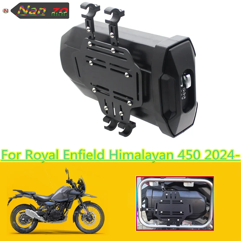 Vhodné pre Royal Enfield Himalayan 450 2024- Nový skrytý 3,8 litrov skladovacia skrinka expedícia Vozidlo Universal Toolbox