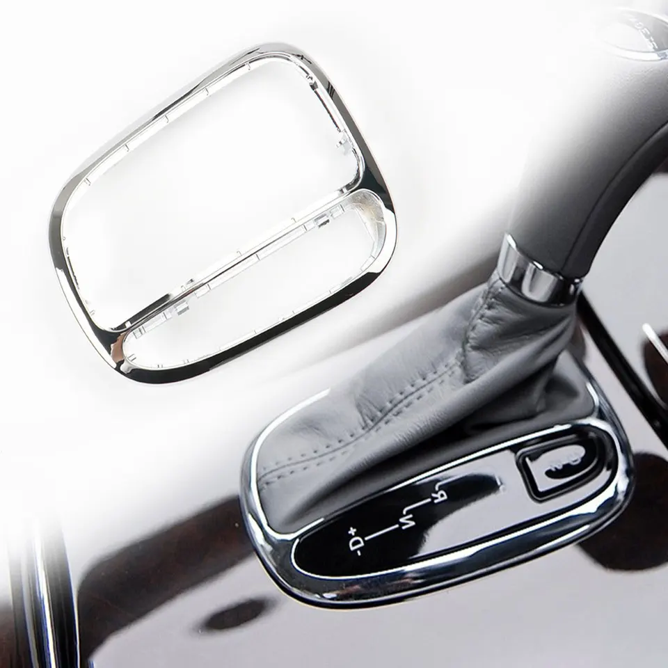 Vhodné pre triedu Mercedes-Benz C triedy CLK W203 W209 Gear Lever Electroplating Tres Ring Lever Bright Rám 2032671988