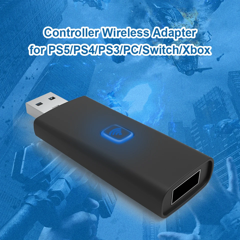 Vhodný pre prepínač PS5 PS4 PS3 Xbox One Bluetooth kompatibilný ovládač bezdrôtového adaptéra prevodníka GamePAD Prevodník Gamepad
