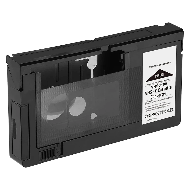 VHS-C Cassette Adapter pre kamerky VHS-C SVHS JVC RCA Panasonic Motoizovaný VHS Cassette Adapter nie pre 8 mm/minidv/hi8