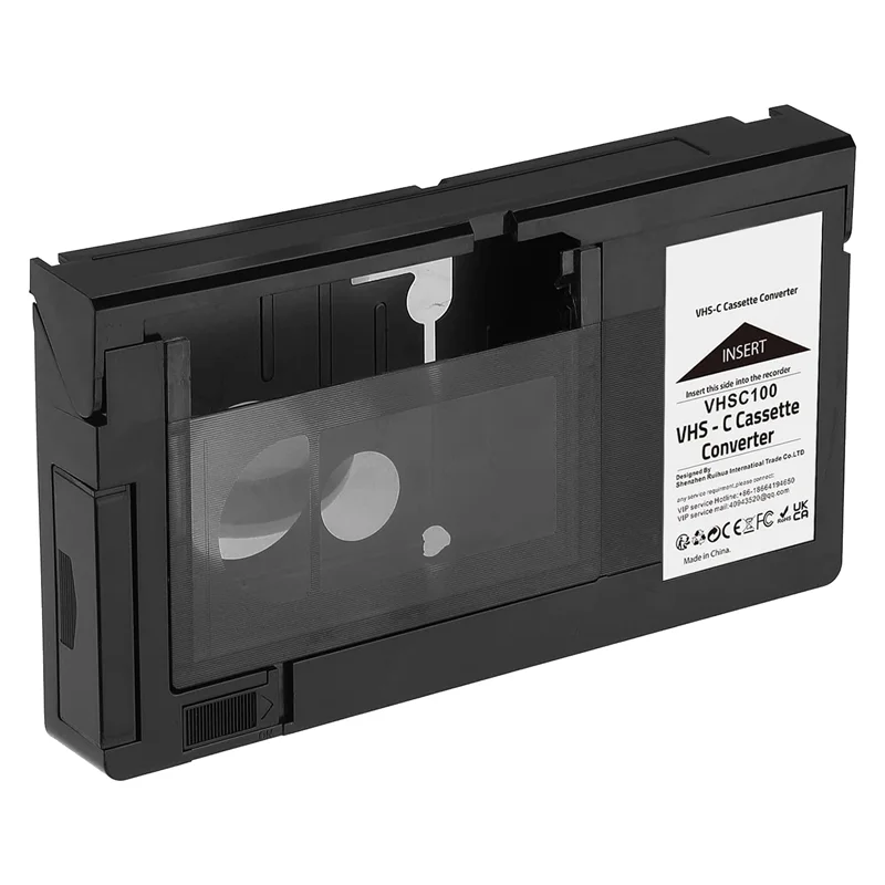 VHS-C Cassette Adapter pre kamerky VHS-C SVHS JVC RCA Panasonic Motoizovaný VHS Cassette Adapter nie pre 8 mm/minidv/hi8