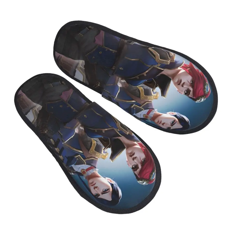 VI a Caitlyn Arcane Zimné papuče Obývacia izba Mäkké domácnosti Plníky