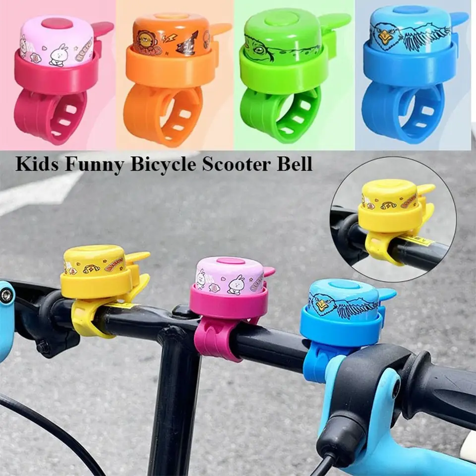 Viacfarebné deti Funny Horns 3,5*2,6 cm 7 Štýly Bicykel Scooter Bell Girls Girls Bells for Bicycle riadidlá doplnky
