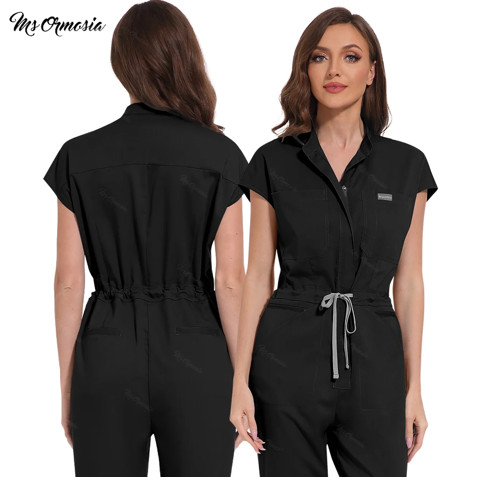 Viacfarebné joggerové kombinézy sestry Surfs uniformy Medical Clinical Clothing Doctor Densing Uniformy uniformy s krátkym rukávom vreckovky