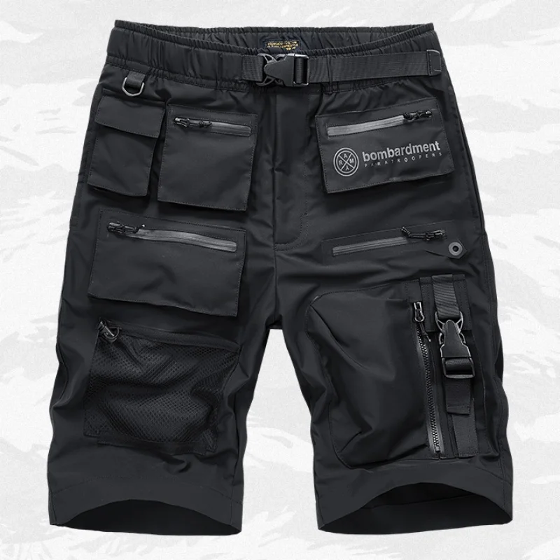 Viacnásobná taktická funkcia Nákladné šortky letné pánske oblečenie Y2K High Street Punk Style Techwear Techwear Quick Dry Pants Pantalone