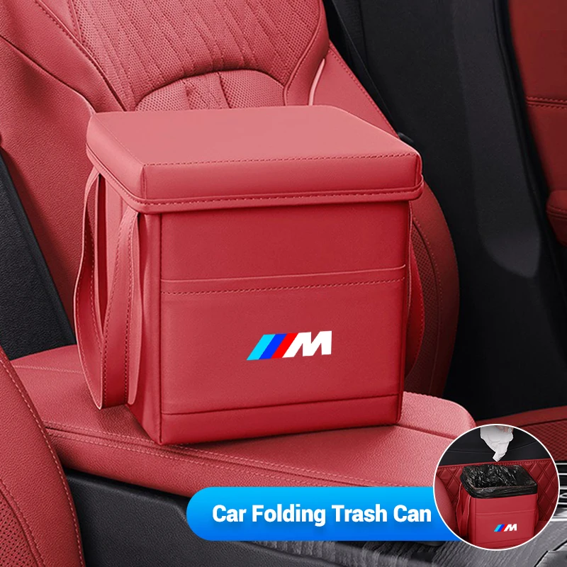 Viacnásobné skladacie odpadky z auta Automatické odpadky prenosné úložné vrecko pre BMW M EMBL E46 E36 E34 F10 E90 F30 E60 F30 E53 E30 E30 E92 E87