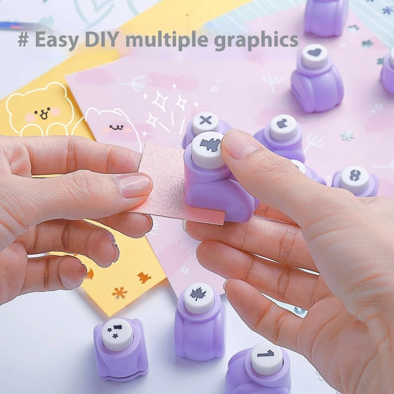 Viacnásobné vzory DIY Embosing Punch Scrapbooking Machine papier rezanie farebnej remeselnej diery punč Art Scrapbook Paper Cutter Nástroj