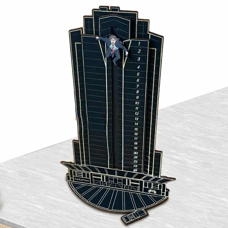 Vianoce Die Hard Advent Calendar 24 dní odpočítavanie Hans Gruber Falling Dauntless Man vianočné darčeky stolové stoly dekorácie