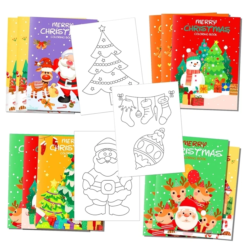 Vianoce Santa Claus Snowman perník muž sfarbenie čmáranice Kniha oženiť sa vianočné dekorácie pre dom 2024 Navidad Natal Noel