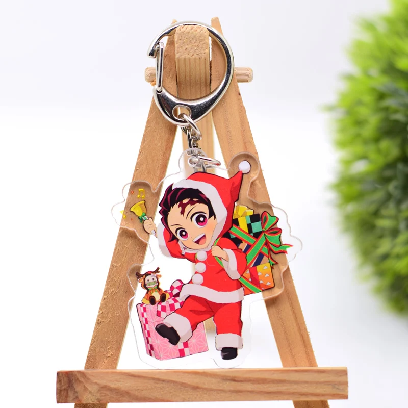 Vianočné cosplay kľúče 18 štýlov Arceylické kreslené figúrky Keyrings Kawaii Príslušenstvo