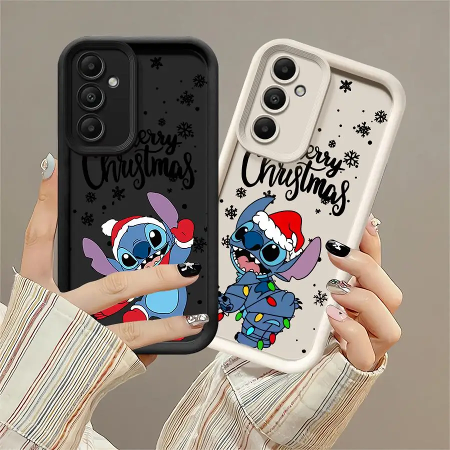 Vianočné disneys stehy telefón pre telefón Samsung Galaxy A14 A13 A12 A23 4G A34 A33 A24 A32 5G Capa Coque Cover Cover