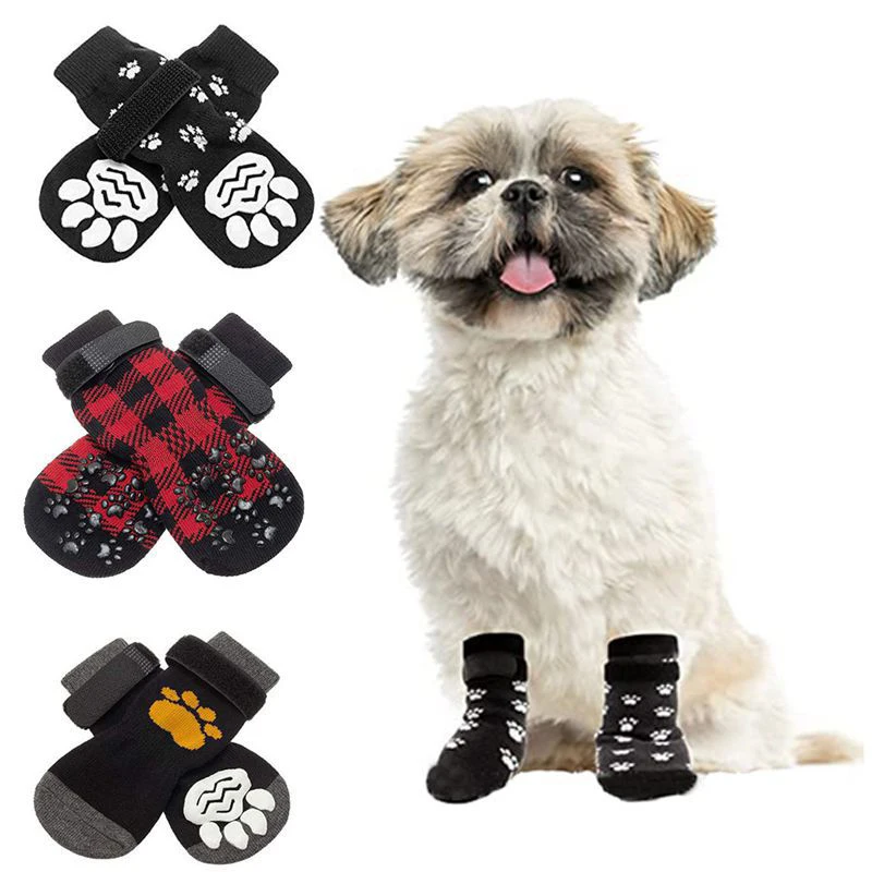 Vianočné domáce zvieratá Dog Socks Warm With Non-Slip Botty Pons ponožky pre domáce zvieratá
