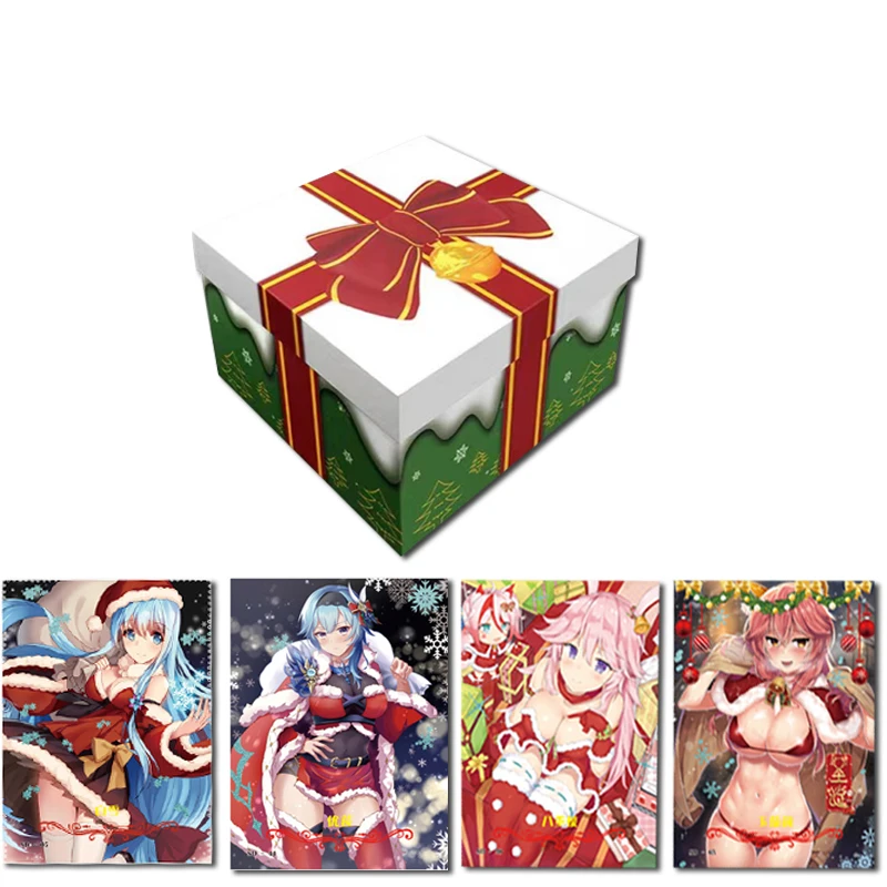 Vianočné karnevalové bohyne zbierky karty Hviezda dievča sexy anime stolný hrací doska pre deti pre dospelé hračky Vianoce G