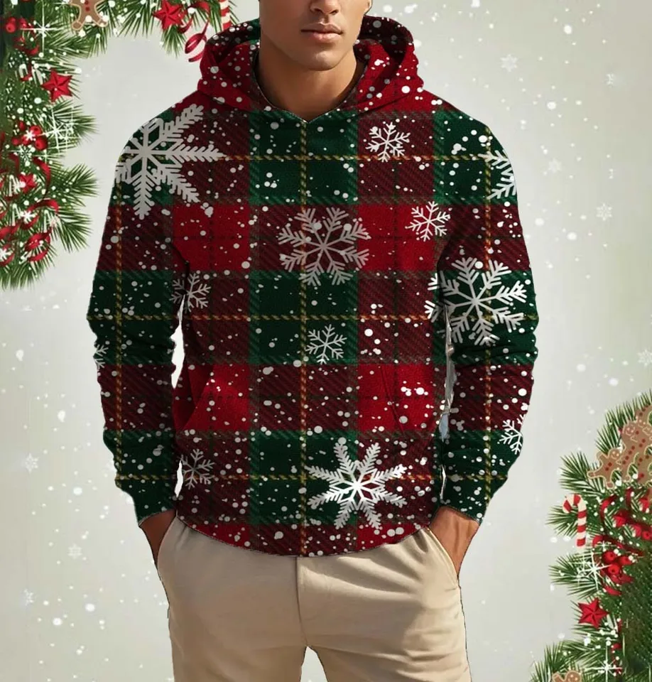 Vianočné pánske mikiny vtipné Santa Claus 3D tlač mikiny mužského s kapucňou PULVOVER CASSION CLOSHIDE STREETWEAR Pánske oblečenie