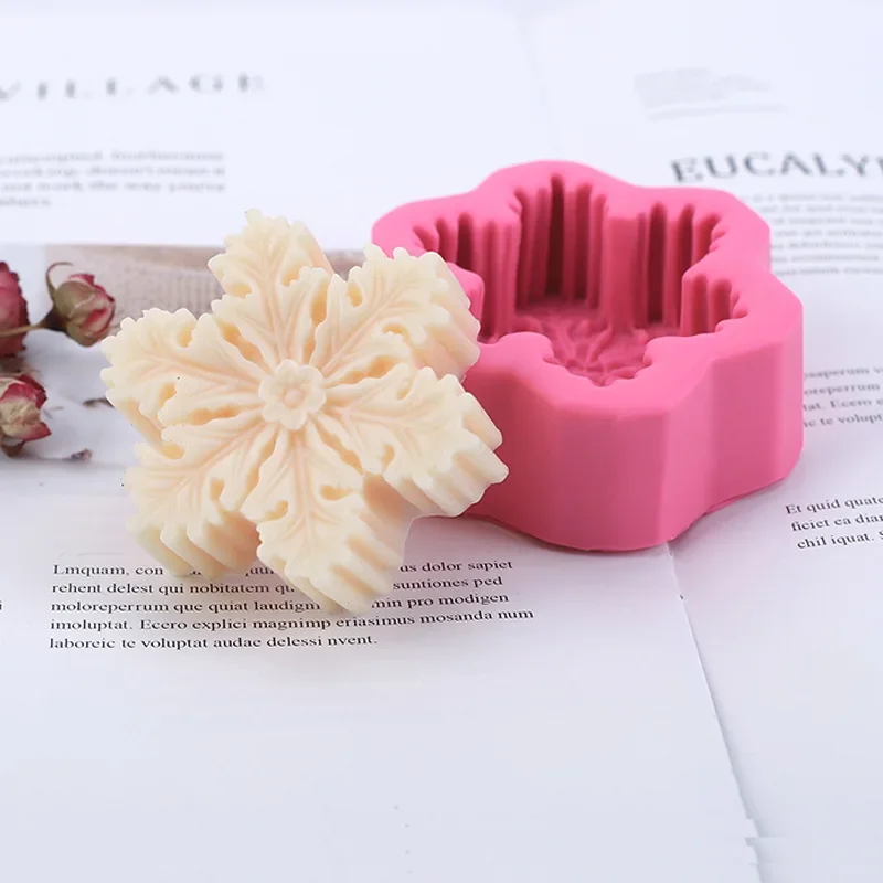 Vianočné silikónové snehové plesne Sviečka Sviečka DIY aromaterapia Sviečka Sviečka zdobenie formy Candy Chocolate Nástroje