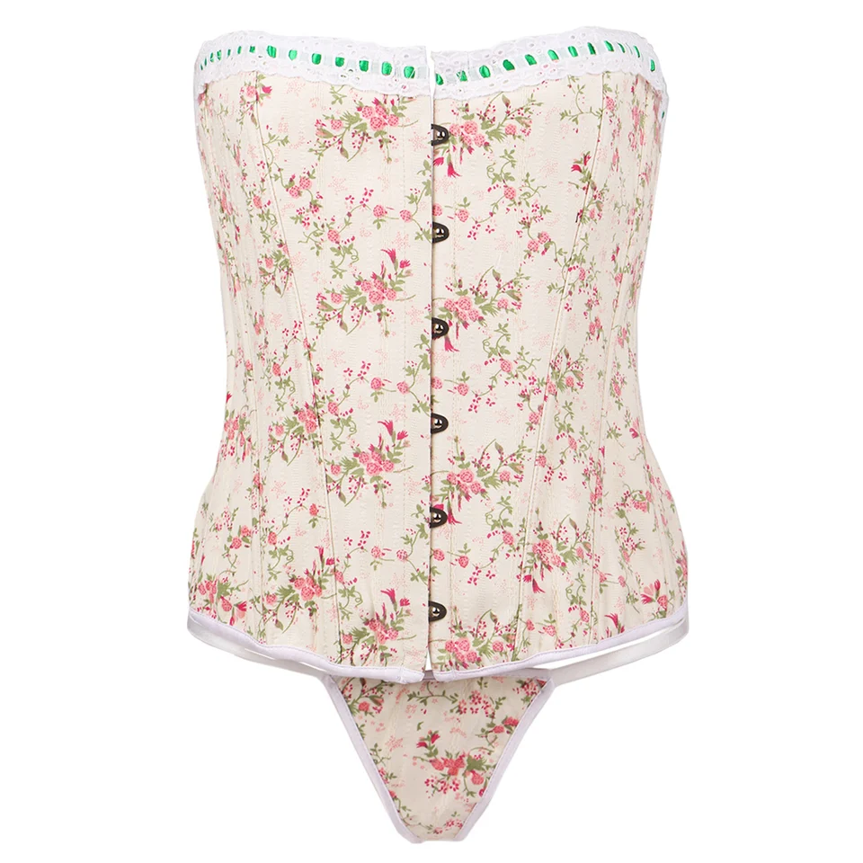 Vianočné spodné prádlo pre ženy Santa kostým sexy bustier korzet top Bodysuit podväzok spodná bielizeň