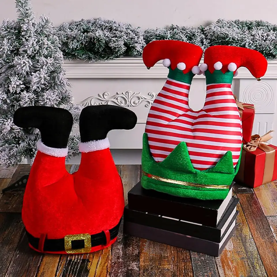 Vianočný klobúk farebná červená biela zelená klasika Santa Claus klobúk vtipný vianočný klobúk pre dospelých deti vianočné cosplay