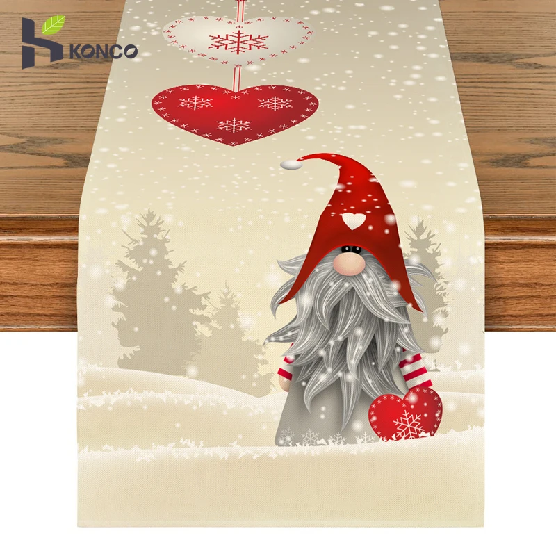 Vianočný stolík Runner Snowman GNOME TABLE CLESKY LINNEN STARD RUNNERS KUCHYN Kuchyn