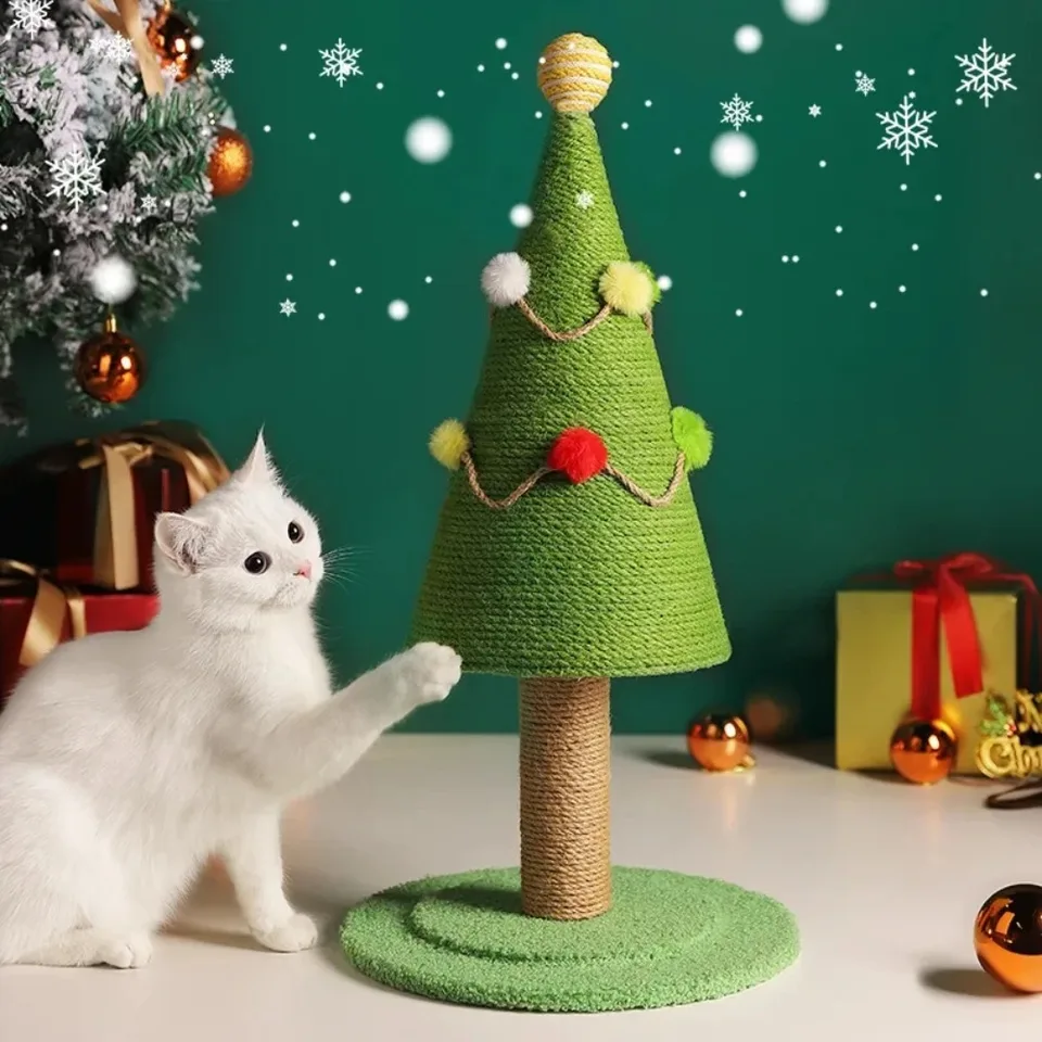 Vianočný stromček na mačku lezenie stojan Sisal Cats Scraping Stĺp