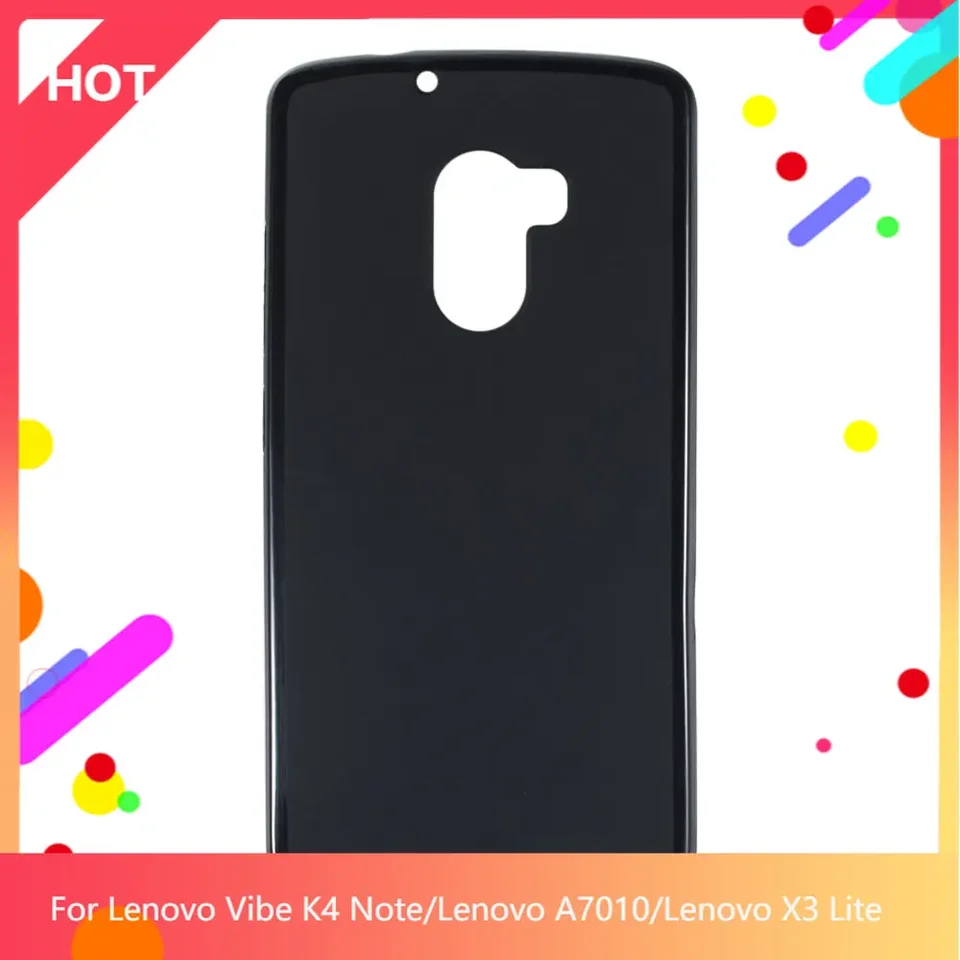 Vibe K4 poznámka Matte Soft TPU Silikónový zadný kryt pre Lenovo A7010 Lenovo X3 Lite Pleep Pase Slim Shock odolný