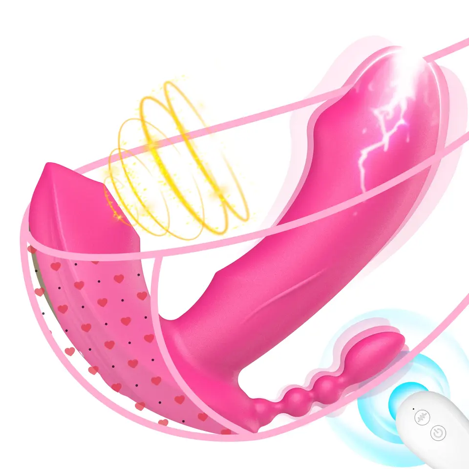 Vibračné dildo vibrátor pre dospelých hračky pre ženy pre ženy, nositeľné nohavičky Vibrátor s diaľkovým vibrátorom pre sexuálne hry, CL